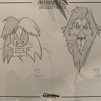 Animation Academy - Cruella Deville & Scar - Art Classes Near Me - Anaheim, California Animation Academy - Cruella Deville & Scar - Art Classes Near Me - Anaheim, California