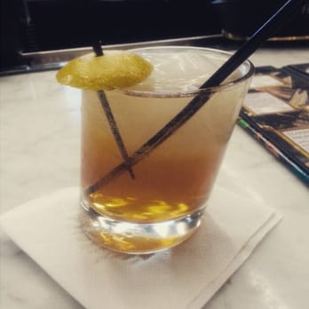 Art Bar - Burning Giraffe - love the tilted glass - Bars Near Me - Las Vegas, Nevada