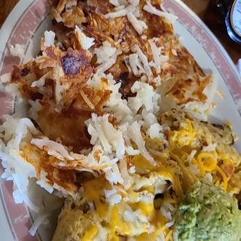 Cope's Knotty Pine Cafe - California omelet $13.50 comes with hashbrowns and your choice of biscuit and gravy or 1 pancake - Breakfast & Brunch Near Me - Bakersfield, California