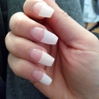 Paris Nails - I like the shape and length. Just wish they were all even. She didn't even check to make sure they were - Nail Salons Near Me - Lynnwood, Washington