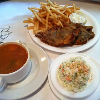 Quarterdeck - Crab soup, soft shell crabs and fries, and cole slaw - Seafood Near Me - Arlington, Virginia Quarterdeck - Crab soup, soft shell crabs and fries, and cole slaw - Seafood Near Me - Arlington, Virginia