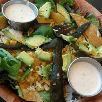 Prison Hill Brewing - The Bandito Salad! Roasted poblano peppers, avocado, mixed greens, jack cheese, corn, tortilla strips and Chipotle ranch dressing - New American Near Me - Yuma, Arizona