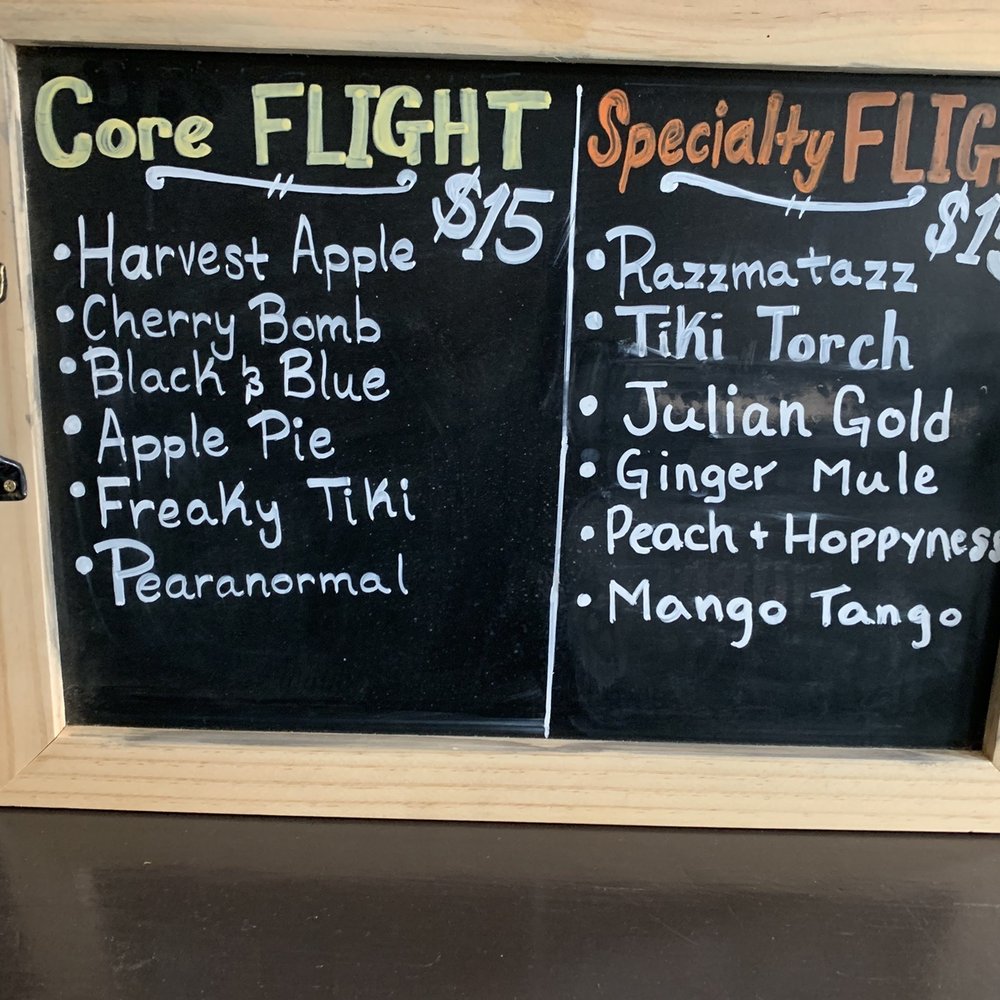 Julian Hard Cider - Menu - Beer, Wine & Spirits Near Me - Julian, California Julian Hard Cider - Menu - Beer, Wine & Spirits Near Me - Julian, California