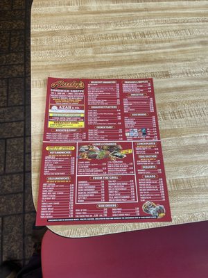 Menu photo 1 Andy's Sandwich Shoppe Jacksonville, FL
