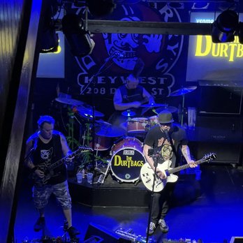 Rick's Bar - the band playing on stage - Bars Near Me - Key West, Florida