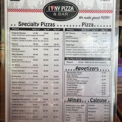 I Love NY Pizza - 6.24.23 Menu