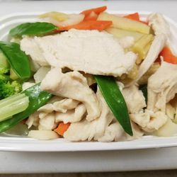 Panda Chinese Restaurant - Steamed Chicken W. Mixed veg