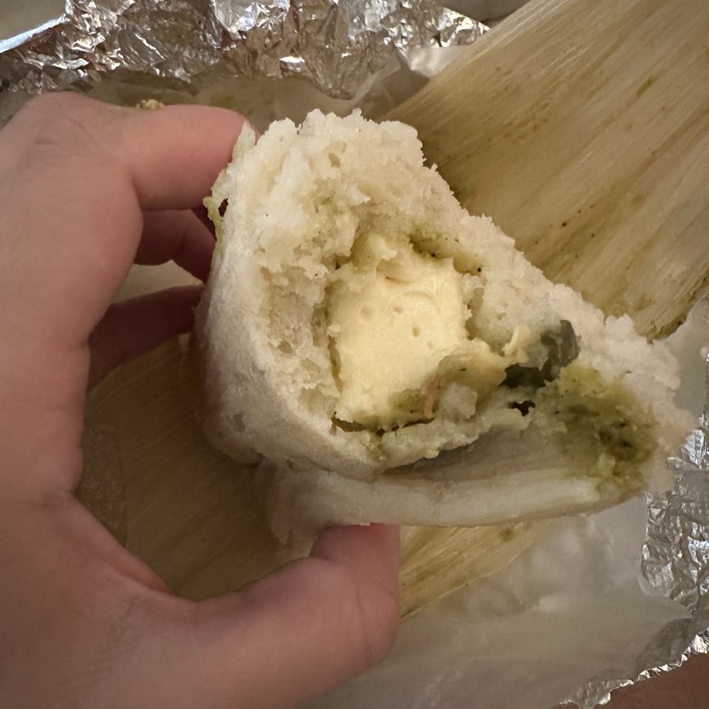 Guisados - Tube of hard cheese in my tamale. - Mexican Near Me - Pasadena, California Guisados - Tube of hard cheese in my tamale. - Mexican Near Me - Pasadena, California