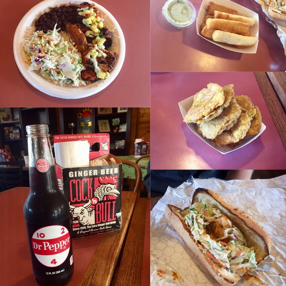 Bongos - Bucco Chicken, Shrimp Po Boy Sandwich, Yucca Fries (recommend), and Traditional Tostones. - Cuban Near Me - Seattle, Washington