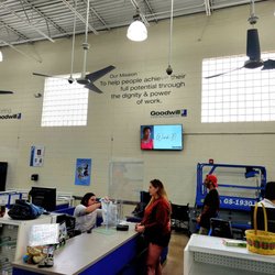 Goodwill Superstore - Aug 2022: The mission statement. Very busy thrift store w/ a drop-off area on the side of the building