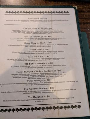 Menu photo 1 Adolf's Old First Ward Tavern Buffalo, NY
