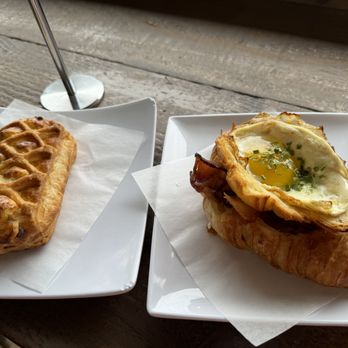 Brioche de Paris - Parmesan Leek Croissant and Egg Bacon Béchamel Croissant - French Near Me - Walnut Creek, California Brioche de Paris - Parmesan Leek Croissant and Egg Bacon Béchamel Croissant - French Near Me - Walnut Creek, California