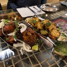 Tandoori chicken delicious and paneer tikka was not the usual tikka flavor and need to be warmer