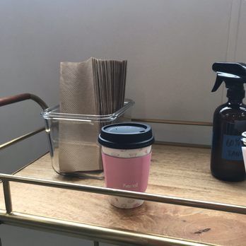 Third Culture Bakery - Berkeley - Hand sanitizing station and my cup of Joe - Bakeries Near Me - Berkeley, California
