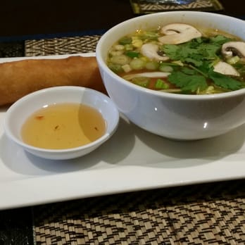 Thai Signature - Lemongrass soup and spring roll - Thai Near Me - Mississauga, Ontario