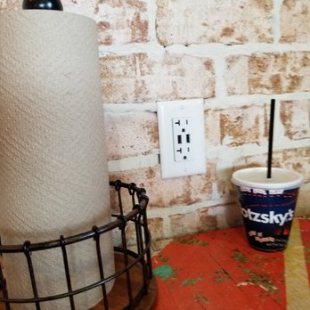 Schlotzsky's - Plugs at every table - Sandwiches Near Me - Bee Cave, Texas