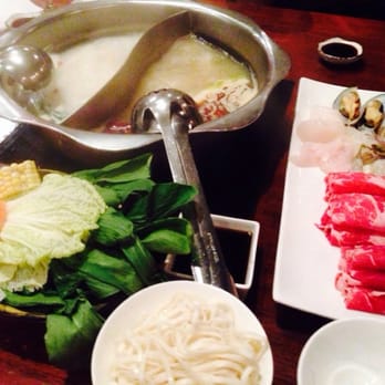 Q Restaurant - Surf & Turf with flat noodles. - Chinese Near Me - Boston, Massachusetts