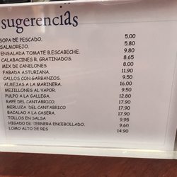 Samoa - Menu at a bar