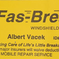 Fas-Break Windshield Repair - Business Card