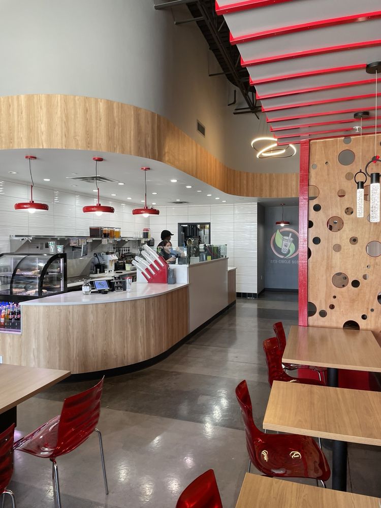 Red Circle Boba Logo