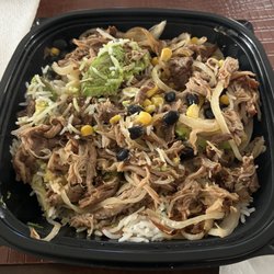 Carnita Bowl after mixing