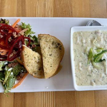 Bridgemans Bistro - Chowder and a salad - Wine Bars Near Me - Mill Bay, British Columbia Bridgemans Bistro - Chowder and a salad - Wine Bars Near Me - Mill Bay, British Columbia