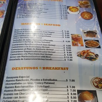 Suchitlan Restaurant - a menu for a restaurant - Latin American Near Me - Pacoima, California