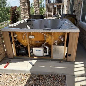 Helping Hand Junk Removal - Leaky hot tub that became a problem - Junk Removal & Hauling Near Me