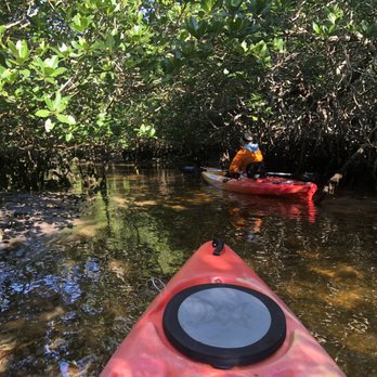 Gulf Coast Kayak - Kayaking through the mangrove tunnels - on our way to Thirsting Lake. Some shallow areas and low hanging branches. - Rafting/Kayaking Near Me - Cape Coral, Florida