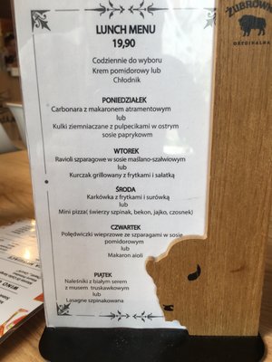 Menu photo 2 Pizzeria 105 Warsaw, MZ