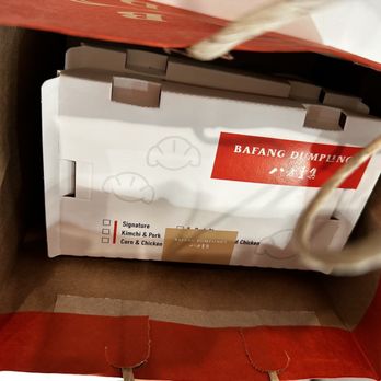 Bafang Dumpling - Take out packaging - Taiwanese Near Me - San Diego, California