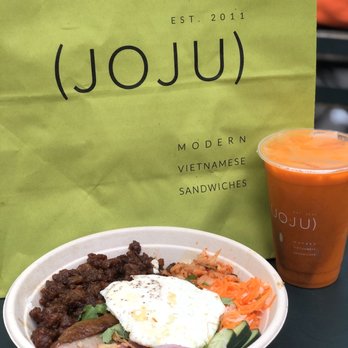 JoJu - JoJu Bowl with Carmelized Pork and Sausage with a Runny Egg on top! - Sandwiches Near Me - New York, New York