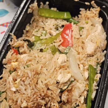 Orchid Thai Cuisine - Basil fried rice chicken - very bland, can't barely taste any basil either. - Thai Near Me - Lincoln, California Orchid Thai Cuisine - Basil fried rice chicken - very bland, can't barely taste any basil either. - Thai Near Me - Lincoln, California