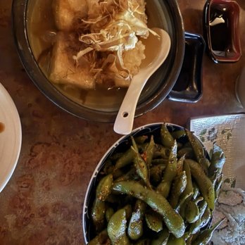 Kaisen don - Age dashi tofu and spicy garlic Edamame - Sushi Bars Near Me - San Leandro, California Kaisen don - Age dashi tofu and spicy garlic Edamame - Sushi Bars Near Me - San Leandro, California