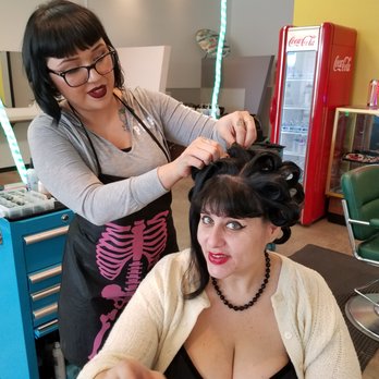 Atomic Style Lounge - Andrea doing my do!! - Hair Salons Near Me - Las Vegas, Nevada Atomic Style Lounge - Andrea doing my do!! - Hair Salons Near Me - Las Vegas, Nevada