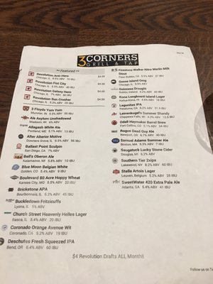 Menu photo 8 3 Corners Grill & Tap - Downers Grove Downers Grove, IL