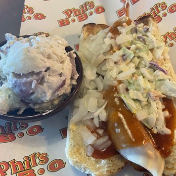 Phil's BBQ - Sausage sandwich, which was ok - Barbeque Near Me - Santee, California Phil's BBQ - Sausage sandwich, which was ok - Barbeque Near Me - Santee, California