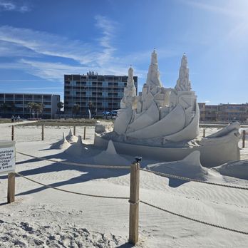Bilmar Beach Resort - Sandcastle in front of hotel - Resorts Near Me - Treasure Island, Florida