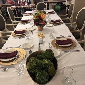 Silverado Hermann Park Memory Care Community - Pretty set table - Assisted Living Facilities Near Me - Houston, Texas Silverado Hermann Park Memory Care Community - Pretty set table - Assisted Living Facilities Near Me - Houston, Texas