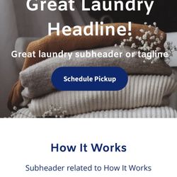 River Station Coin Laundry - Strangely unfinished web page