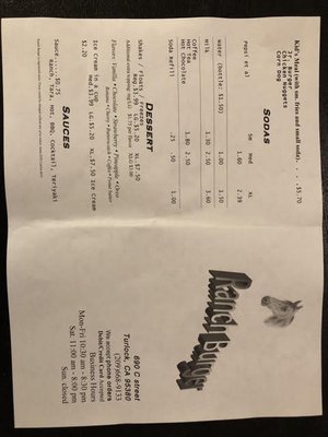 Menu photo 4 Ranch Burger Turlock, CA