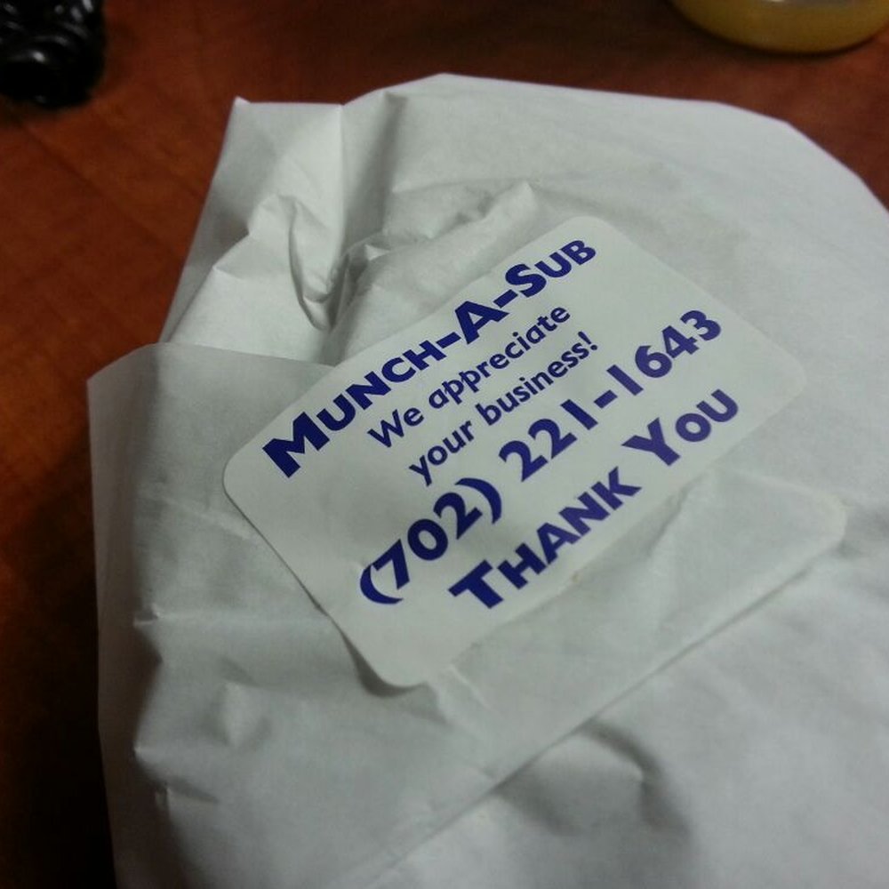 Munch-A-Sub - They have personalized stickers. - Sandwiches Near Me - Las Vegas, Nevada Munch-A-Sub - They have personalized stickers. - Sandwiches Near Me - Las Vegas, Nevada