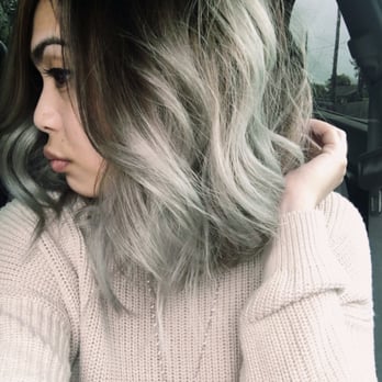 La Tour Salon - Shadow root with silver hair. Done by Nali - Hair Salons Near Me - Berkeley, California La Tour Salon - Shadow root with silver hair. Done by Nali - Hair Salons Near Me - Berkeley, California