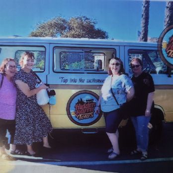 Hidden Barrel Tours - At the middle of the tour Miguel took this photo of our group. He made this pic into magnets for each of us to take as a gift! - Beer Tours Near Me