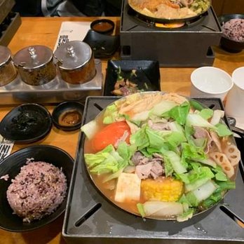 Boiling Point - Tomato in the closer pot and lamb in the other! - Taiwanese Near Me - Pasadena, California