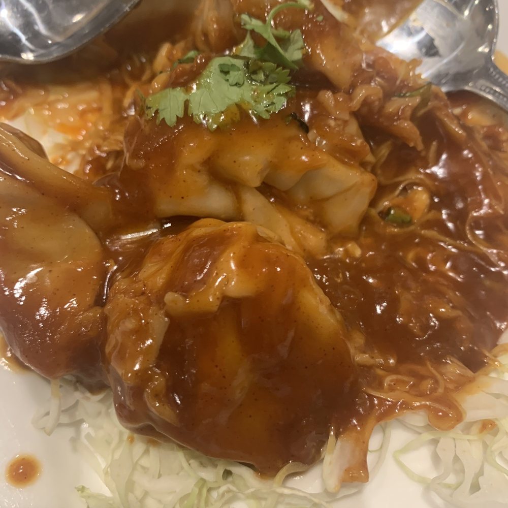 Chef Chu's - wontons in peanut sauce - Chinese Near Me - Los Altos, California Chef Chu's - wontons in peanut sauce - Chinese Near Me - Los Altos, California