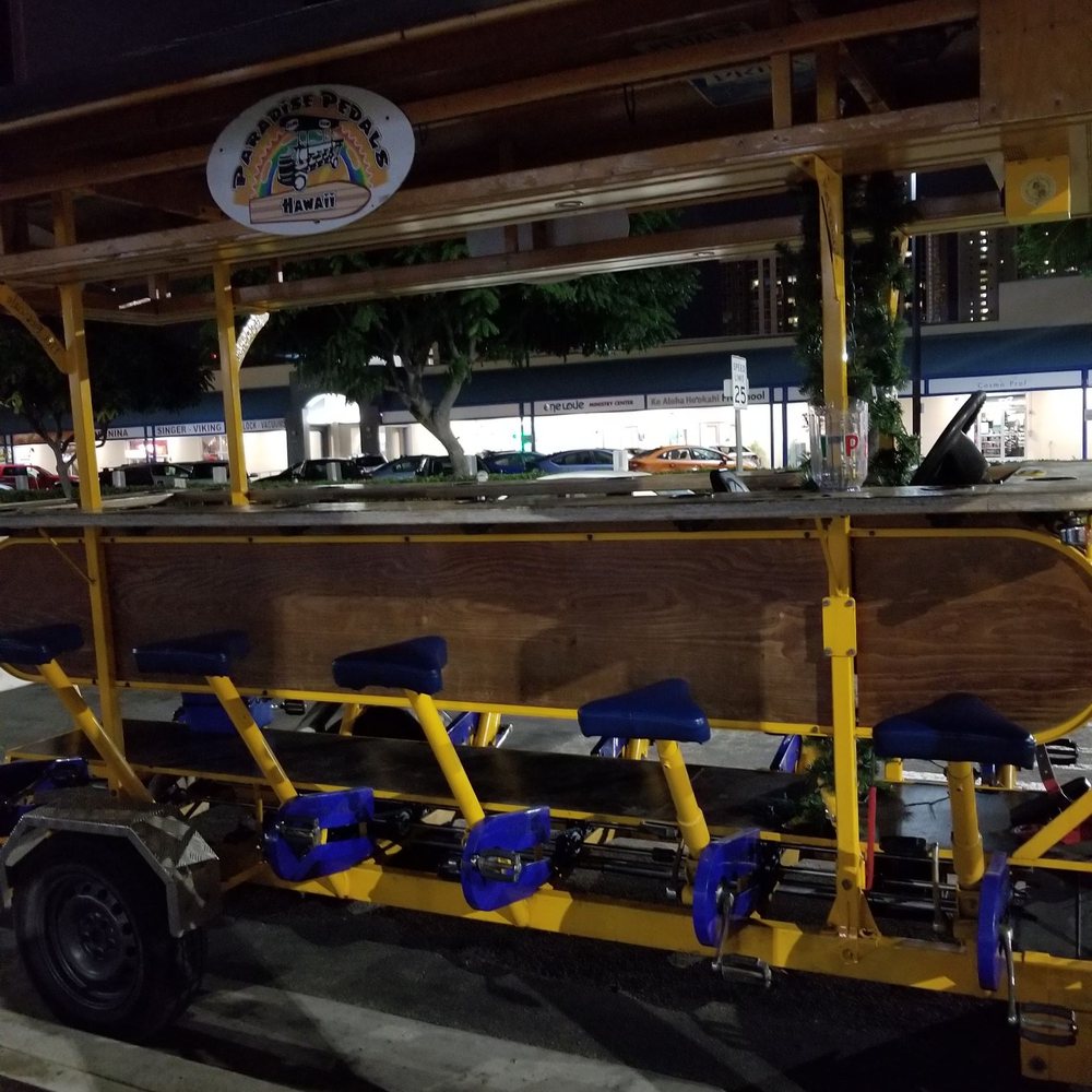Paradise Pedals Hawaii - Pick a seat! - Party Bike Rentals Near Me - Honolulu, Hawaii