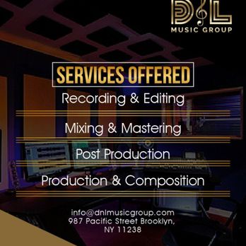 D&L Recording Studio - Services! - Recording & Rehearsal Studios Near Me - Brooklyn, New York