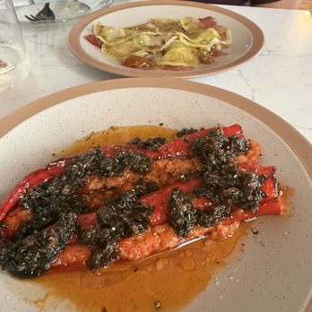 Sedalia's - Stuffed peppers and Atlantic bluefish carpaccio - Seafood Near Me - Oklahoma City, Oklahoma Sedalia's - Stuffed peppers and Atlantic bluefish carpaccio - Seafood Near Me - Oklahoma City, Oklahoma