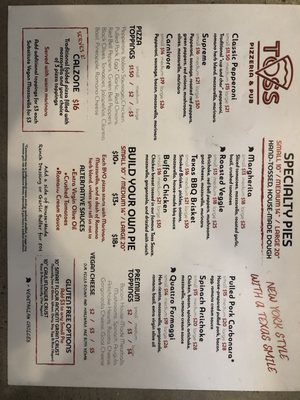 Menu photo 4 Toss Pizzeria & Pub Austin, TX Menu photo 4 Toss Pizzeria & Pub Austin, TX